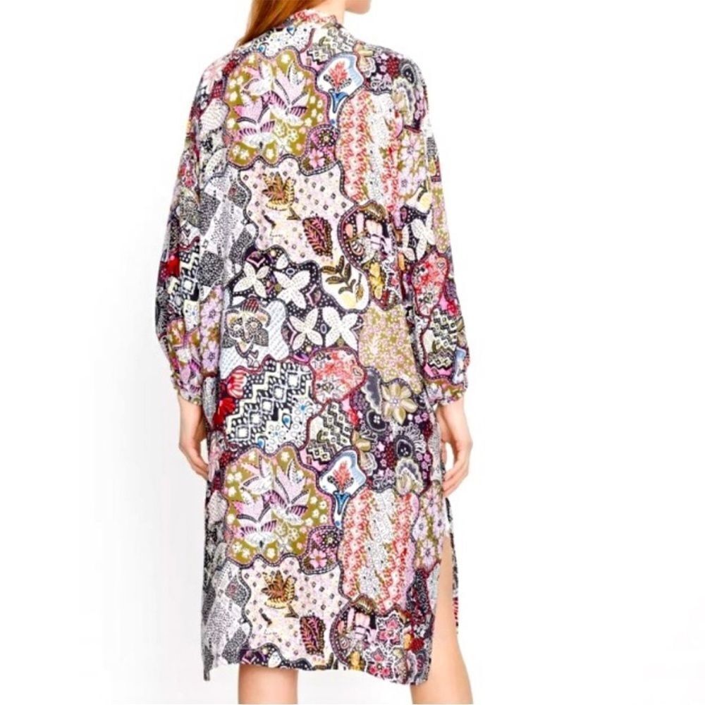 Loft Floral Print Boho Open Front Lightweight Duster Kimono - Picture 4 of 8
